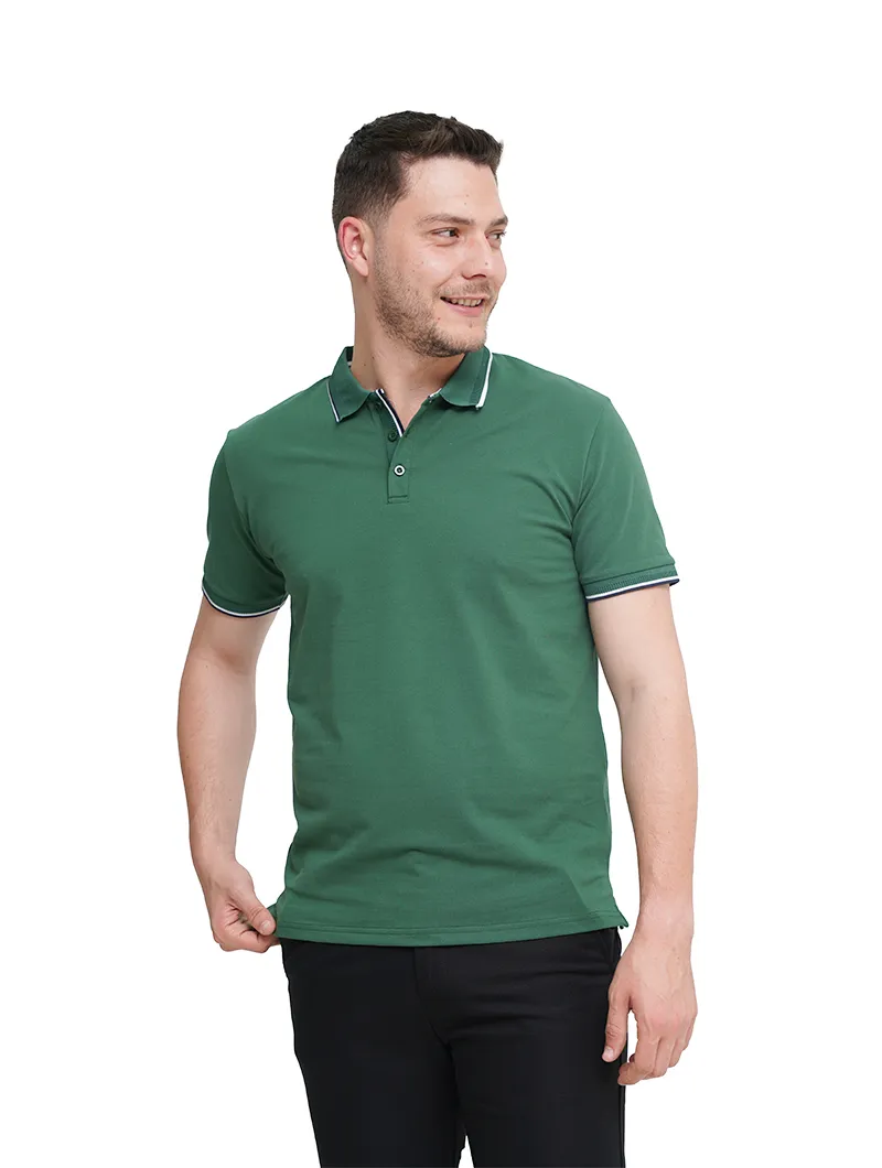 Polo en piqué de coton